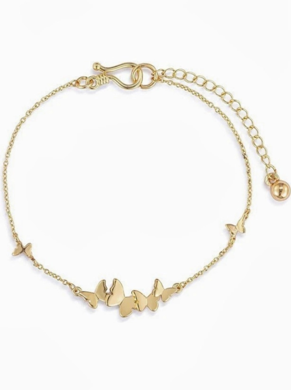 Elizabeth Hays Artisan Bracelet Butterfly Bracelet in Gold NWT Demdaco